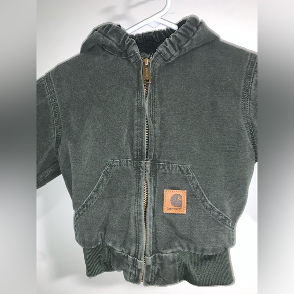 Carhartt Children’s Insulated Hooded Full Zip Coat Jacket Size 3T - Picture 1 of 6